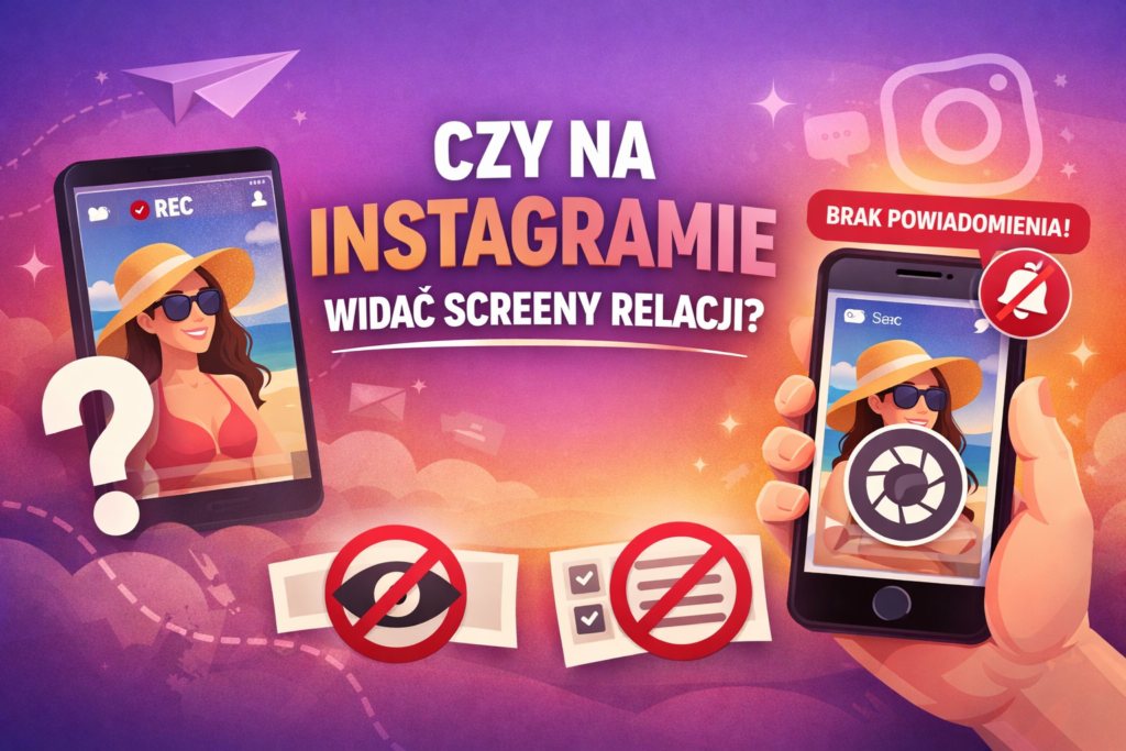 czy na Instagramie widać screeny relacji